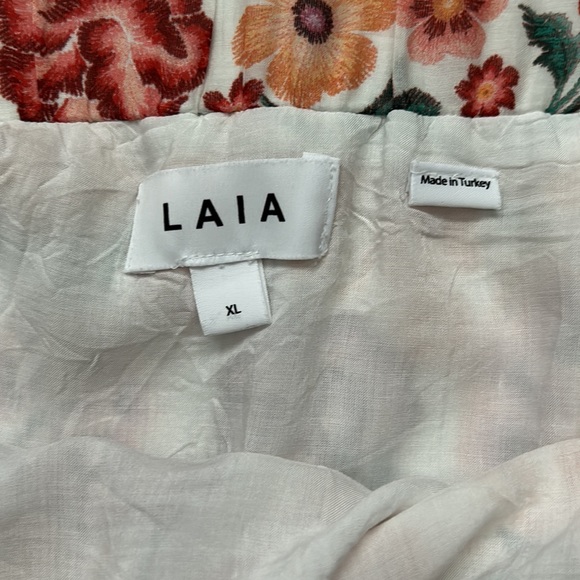 Anthropologie | Laia teka tiered floral maxi skirt size XL - Picture 7 of 11